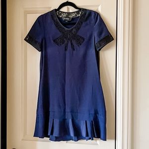 Jill Stuart Navy and Black Lace Dress